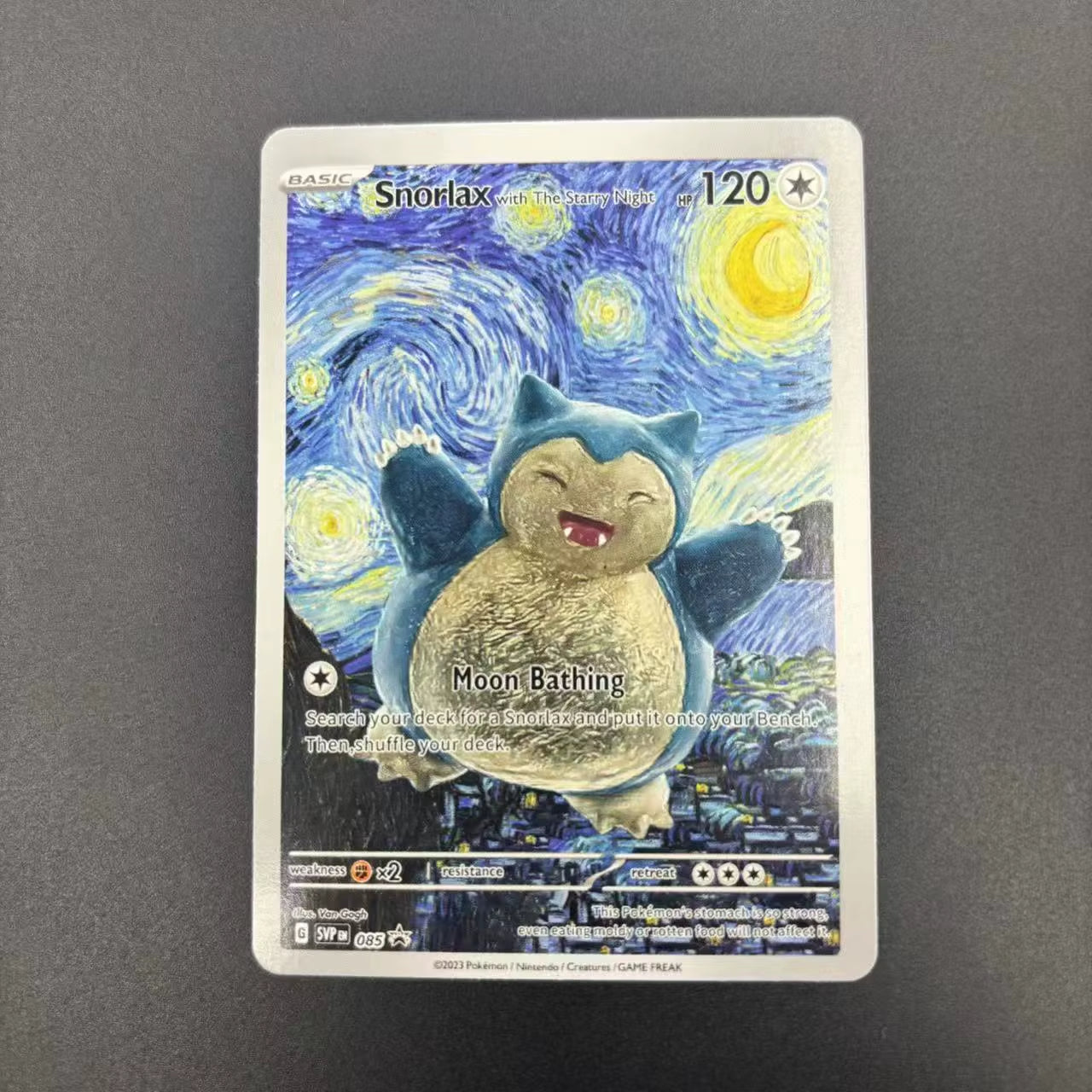 DIY PTCG Collection Cards 2023 SVP EN VAN GOGH PIKACHU/GREY FELT HAT Self Made Single Card Classic Game Anime Cards Gift Toy