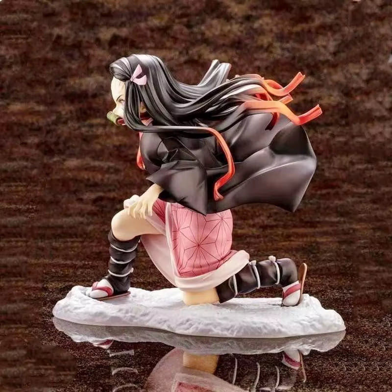 Demon Slayer Cartoon Anime Merchandise Nezuko Figurine Fashionable and Versatile for Men and Women Creative Desktop Ornament