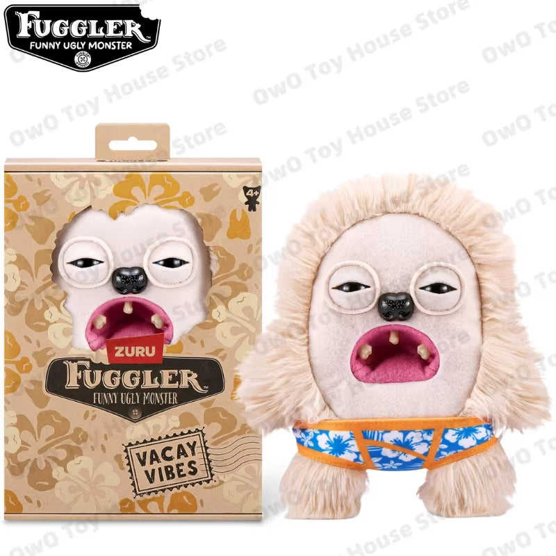 Original Fuggler Plush Toys Funny Ugly Teeth Monster Beach Resort Series Plushies Squirm Crazy Rabbit Stuffed Peluche Doll Gifts