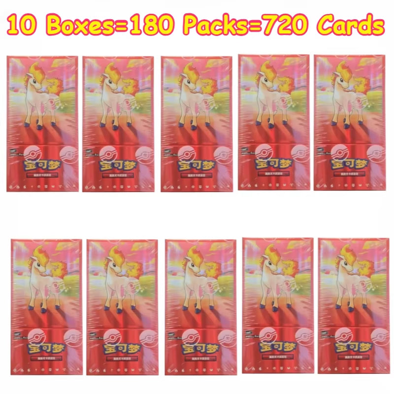 100% Original Pokemon PTCG Cards Gem Pack Vol.1 VOL.2 VOL.3 Chinese Scarlet and Violet Anime Eevee Gengar Box Card Birthday Gift
