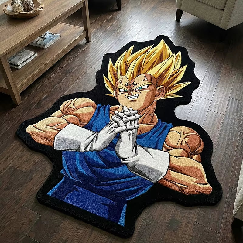 Anime Dragonball Vegeta Design Rug Bedroom Living Room Kid'S Room Non-Slip Decorative Floor Mat Collection Birthday Gift Carpet