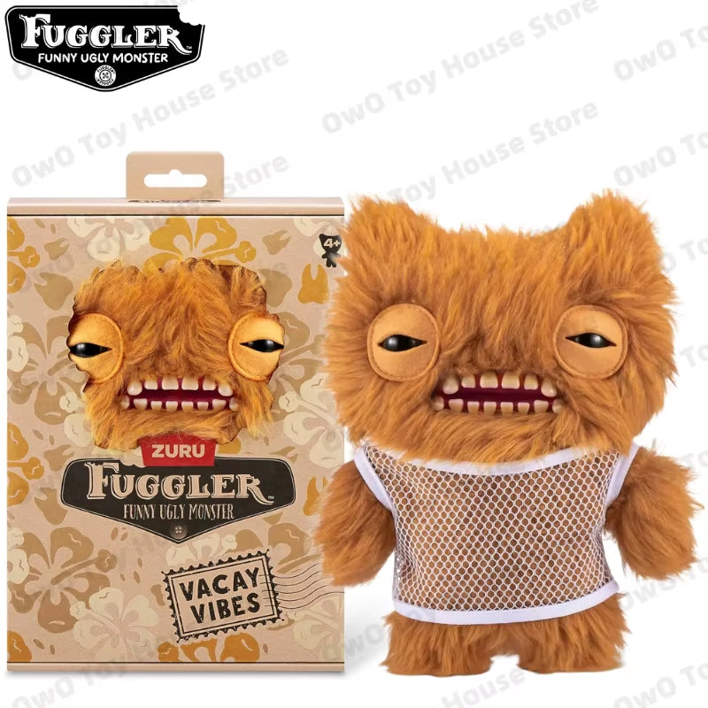 Original Fuggler Plush Toys Funny Ugly Teeth Monster Beach Resort Series Plushies Squirm Crazy Rabbit Stuffed Peluche Doll Gifts