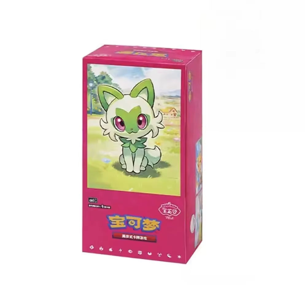 100% Original Pokemon PTCG Cards Gem Pack Vol.1 VOL.2 VOL.3 Chinese Scarlet and Violet Anime Eevee Gengar Box Card Birthday Gift