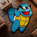 Sunglass-Wearing Squirtle Rug: Fun Blue-Yellow Pokémon Plush Mat – Perfect Playful Decor for Kids’ Bedrooms & Playrooms